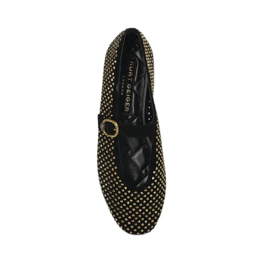 Kurt Geiger Mayfair Studded Mary Jane Ballet Flats