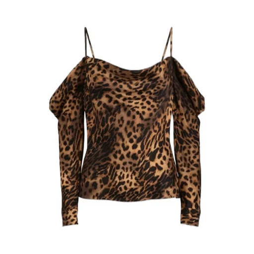 L'agence Zion Leopard Printed Blouse