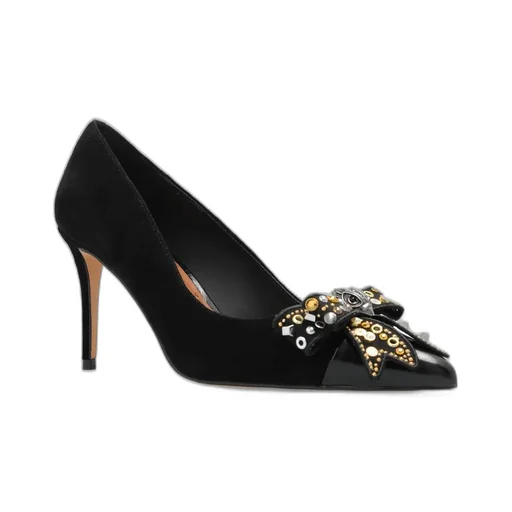 Kurt Geiger Belgravia Studded Bow Pumps