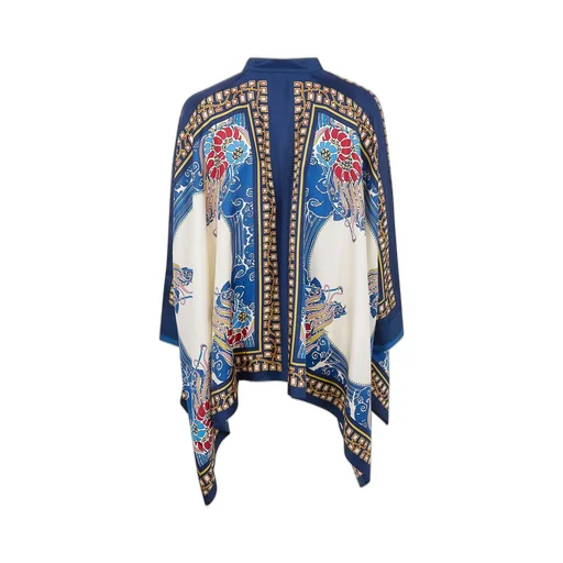 La Doublej Foulard Printed Silk Shirt Top