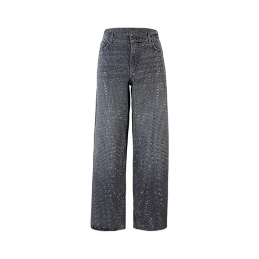Liu Jo Studs Embellished Baggy Jeans