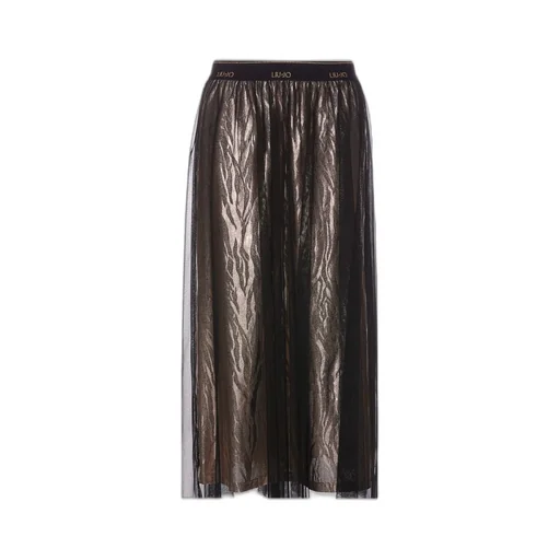 Liu Jo Animal-Printed Layered Midi Skirt