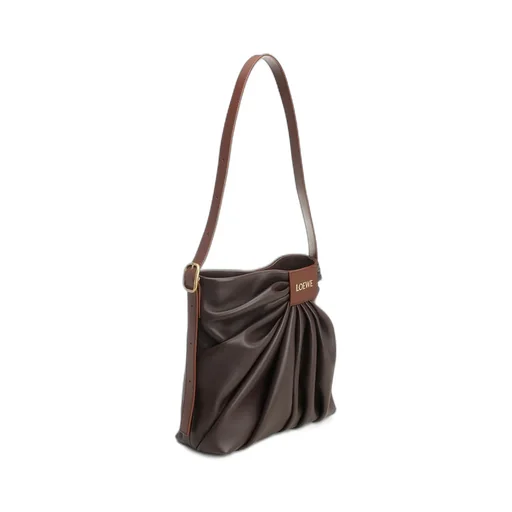 Loewe Logo Platch Draped Shoulder Bag
