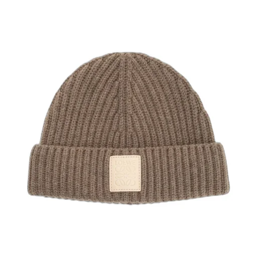 Loewe Logo Patch Knitted Beanie