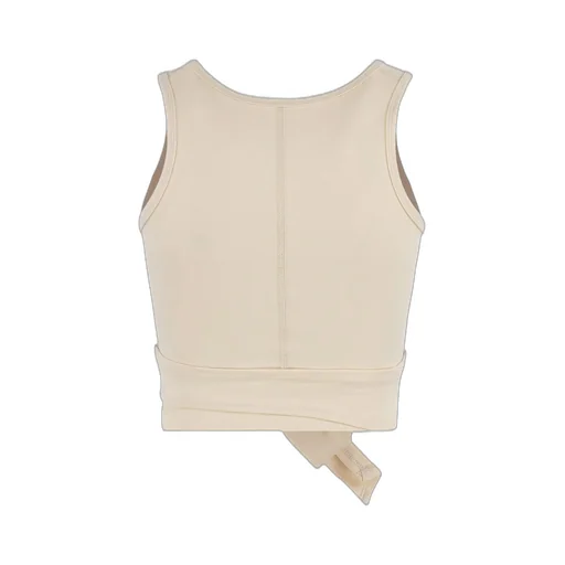 Live The Process Front Knot Cropped Performance Top