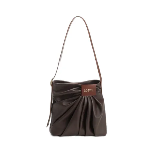 Loewe Logo Platch Draped Shoulder Bag