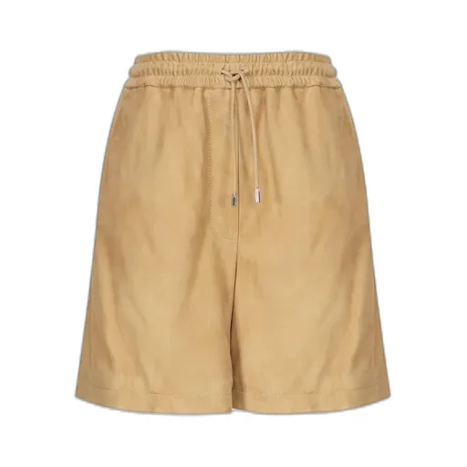 Loewe Drawstring Leather Shorts