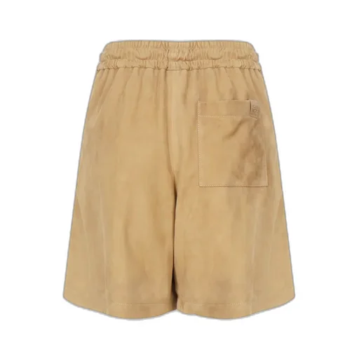 Loewe Drawstring Leather Shorts