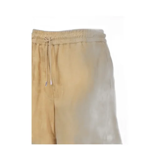 Loewe Drawstring Leather Shorts