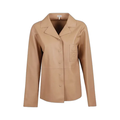 Loewe Logo Embossed Leather Pyjama Jacket