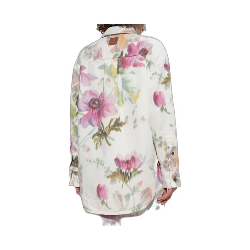Loewe Floral Printed Long-Sleeved Shirt