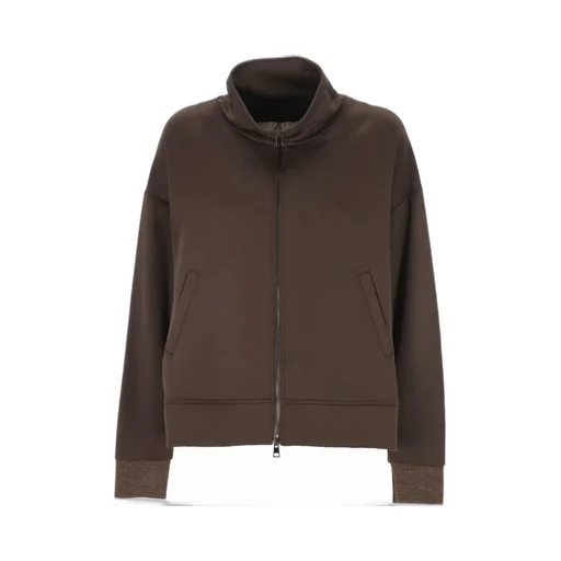 Lorena Antoniazzi Zip-Up Funnel-Neck Sweater