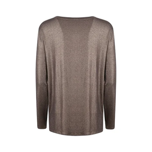 Majestic Round Neck Long-Sleeve Top