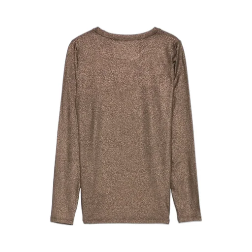 Majestic Metallic Detailed Long-Sleeve T-Shirt