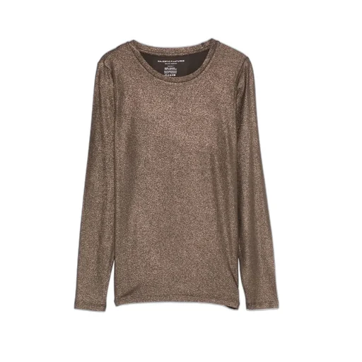 Majestic Metallic Detailed Long-Sleeve T-Shirt
