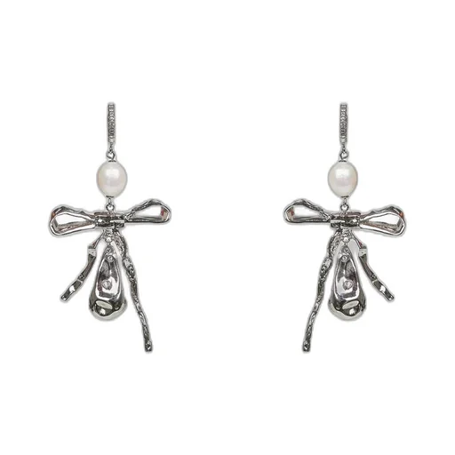 Marni Embellished Bow Detailed Earrings
