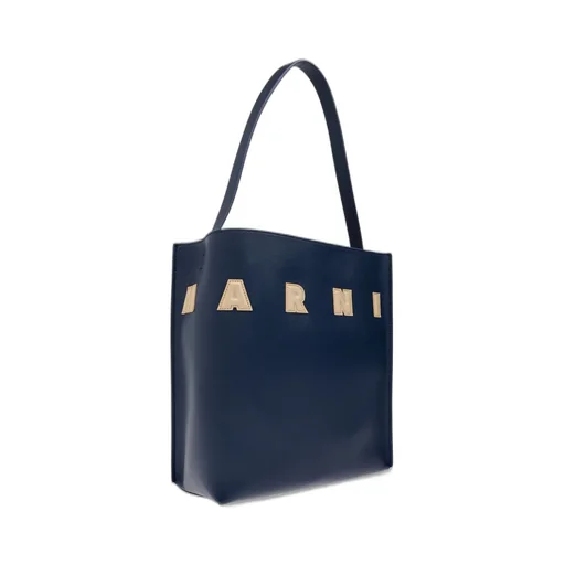 Marni Museo Logo Patch Small Hobo Bag
