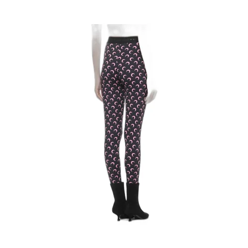 Marine Serre Moon Printed Skinny-Cut Leggings