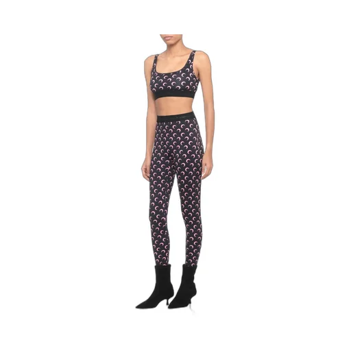 Marine Serre Moon Printed Skinny-Cut Leggings