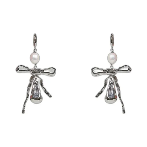 Marni Embellished Bow Detailed Earrings