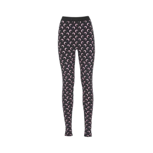 Marine Serre Moon Printed Skinny-Cut Leggings