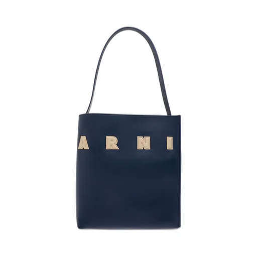 Marni Museo Logo Patch Small Hobo Bag