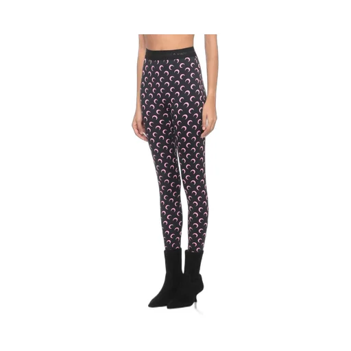 Marine Serre Moon Printed Skinny-Cut Leggings