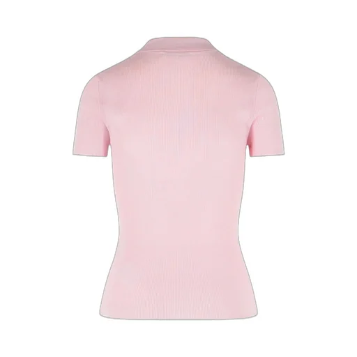 Max Mara Mxmalbero Short-Sleeved Ribbed Polo Shirt