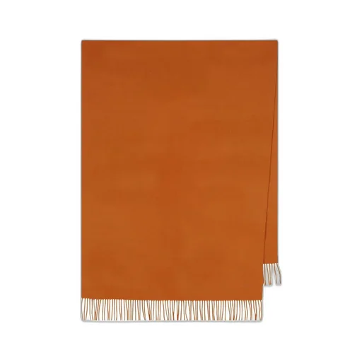 Max Mara Logo Embroidered Fringed Edge Scarf