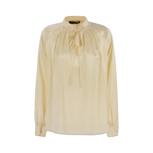 Max Mara Tamigi Bow Detailed Long-Sleeved Blouse
