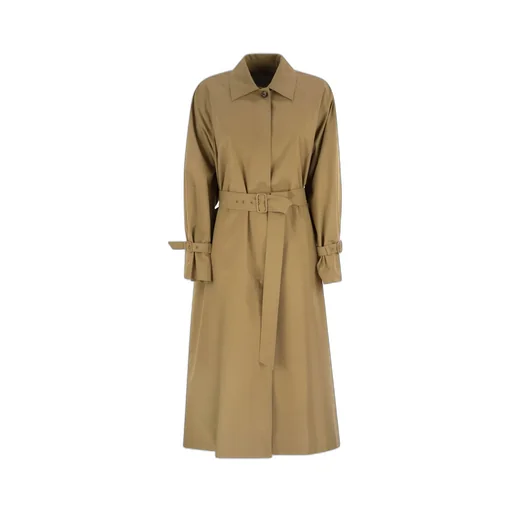 Max Mara Epoche Button Detailed Belted Coat