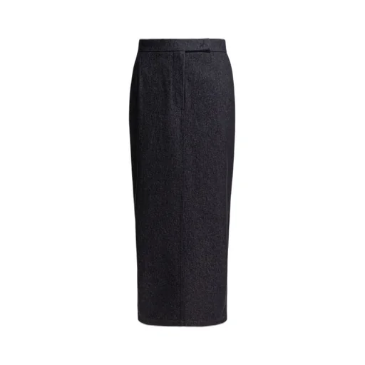 Max Mara Pianosa Button Detailed Back-Slit Skirt