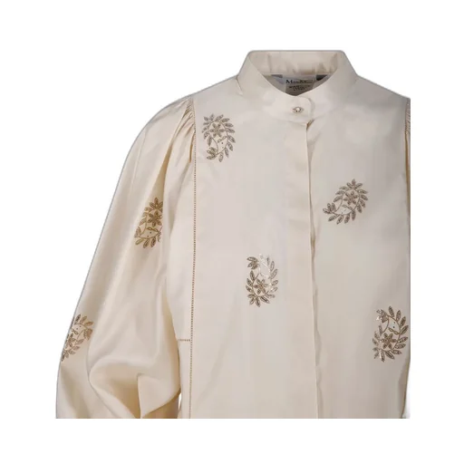 Max Mara Caladio Embellished Long-Sleeved Top