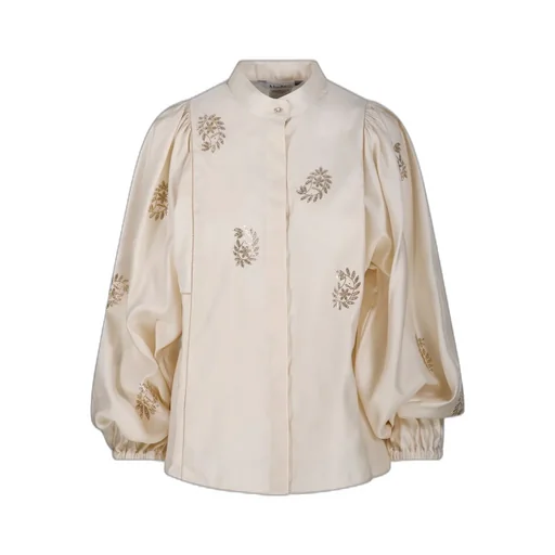 Max Mara Caladio Embellished Long-Sleeved Top