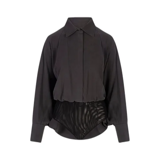 Max Mara Tempo Buttoned Long-Sleeved Top