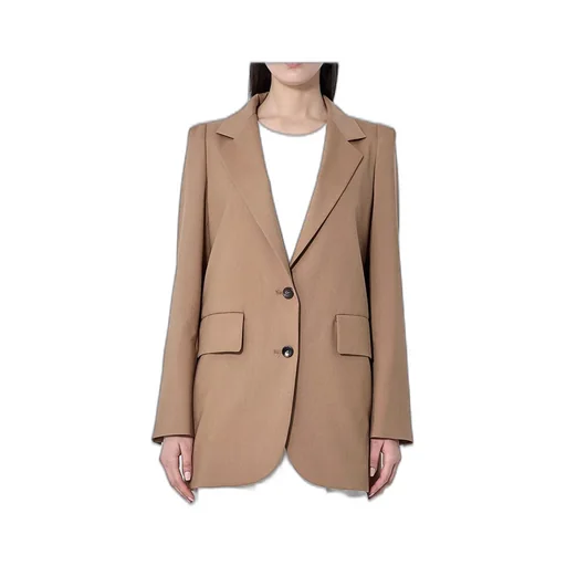 Max Mara Kitten Single-Breasted Long-Sleeved Jacket