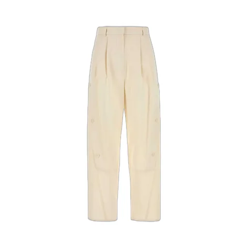 Max Mara Duomo Pleated Button-Detailed Trousers