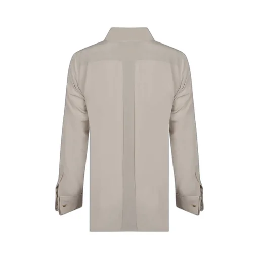 Max Mara Apollo Ribbon Detailed Long-Sleeved Shirt