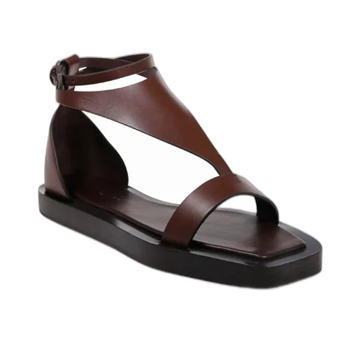 Max Mara Buckle Detailed Open Toe Sandals