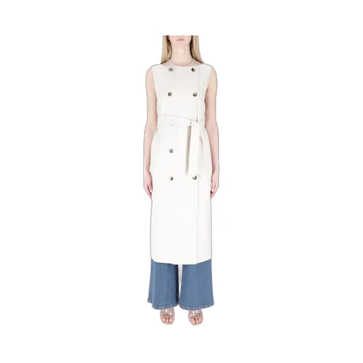 Max Mara Double-Breasted Long Gilet
