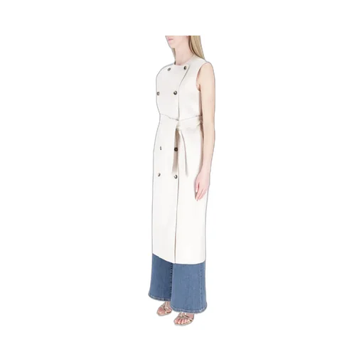 Max Mara Double-Breasted Long Gilet