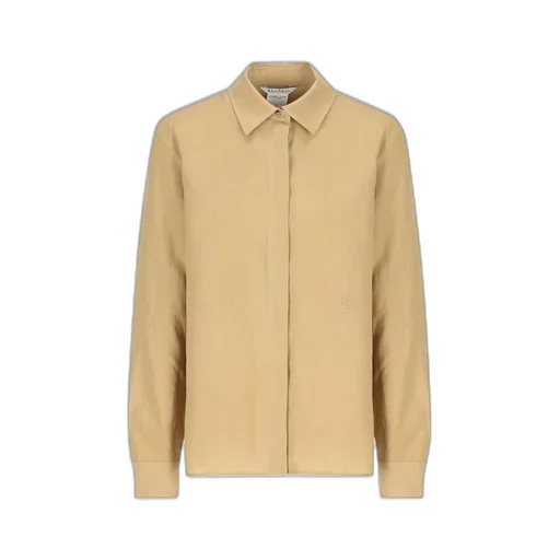 Max Mara Abisso Logo Embroidered Button-Up Shirt