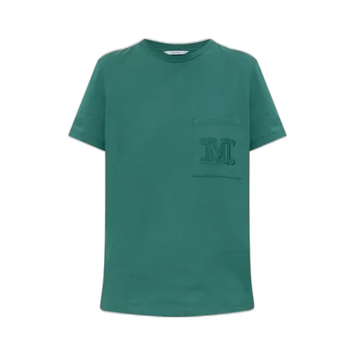 Max Mara Papaia Logo Embroidered Crewneck T-Shirt