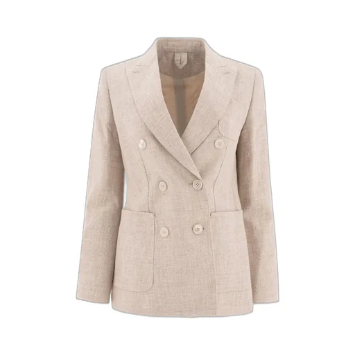 Max Mara Targa Double-Breasted Long-Sleeved Jacket