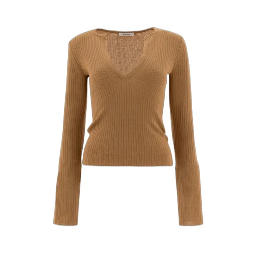 Max Mara V-Neck Long-Sleeved Top