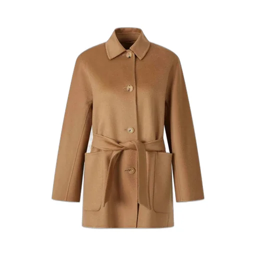 Max Mara Lembi Button-Up Belted Coat