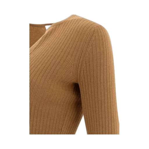 Max Mara V-Neck Long-Sleeved Top