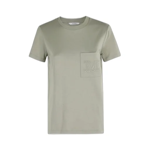 Max Mara Papaia Logo Embroidered Crewneck T-Shirt