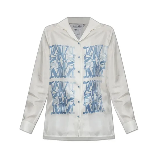 Max Mara Nabil Logo Printed Button-Up Shirt