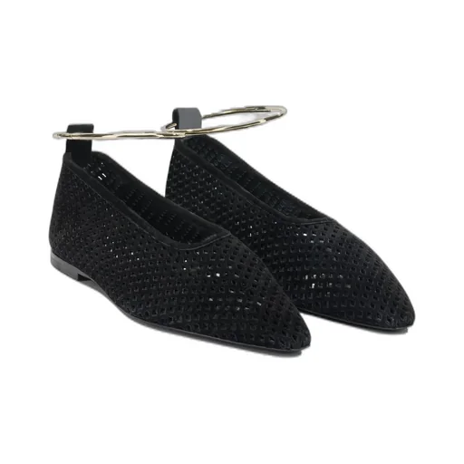 Jil Sander Pointed Toe Perforated Ballet Flats